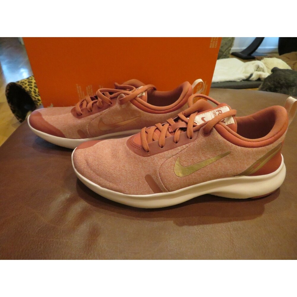 New Womens Light Rosewood Nike Flex Experience 8 Tennis Shoes, Size 6.5